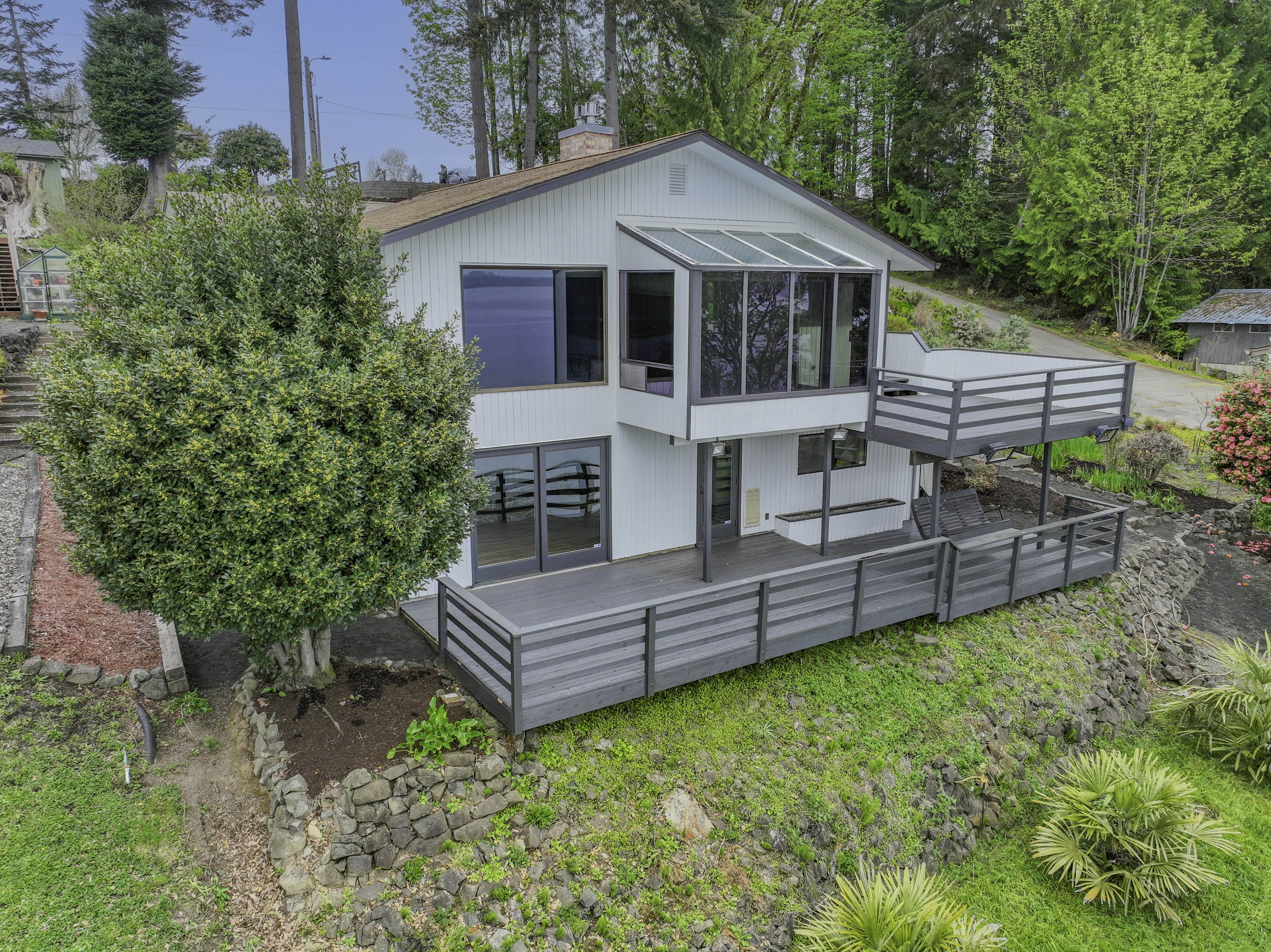 Community deep-water dock on Totten Inlet Puget Sound near Shelton WA